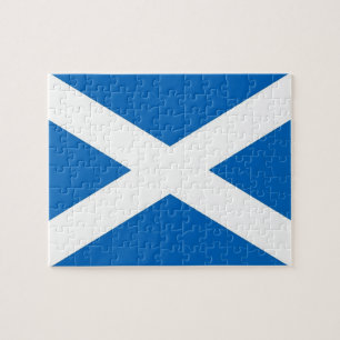 Puzzle mit der Flagge Schottlands