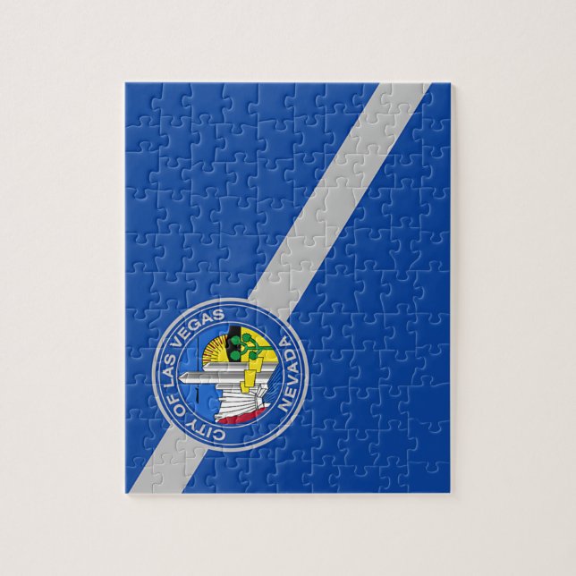Puzzle mit der Flagge von Las Vegas Stadt (Vertikal)