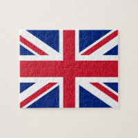 Puzzle mit Flagge des Vereinigten Königreichs