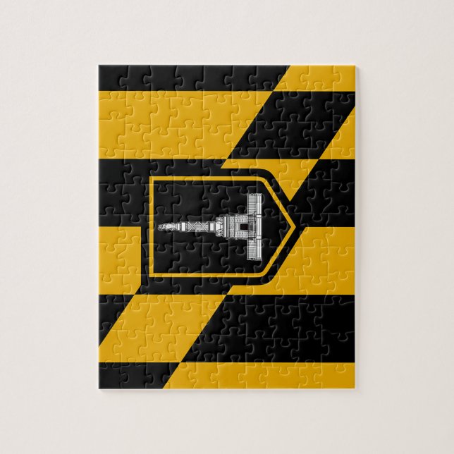 Puzzle mit Flagge von Baltimore Stadt (Vertikal)