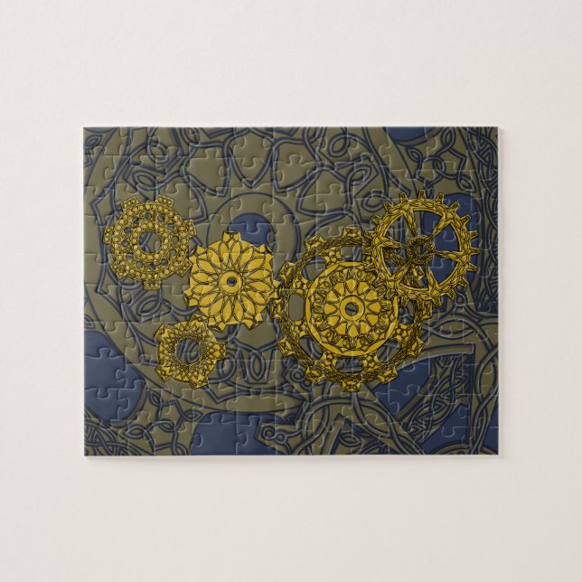Puzzle mit Holzverschluss (Horizontal)