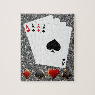 Puzzle mit vier Aces