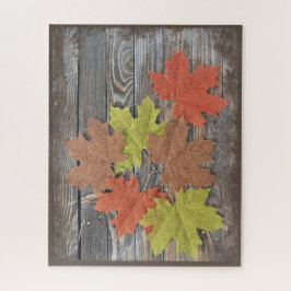 Puzzle mit zerstreuten Blätter