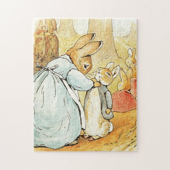 Puzzle Mme Bunny dit au revoir par Beatrix Potter (Vertical)