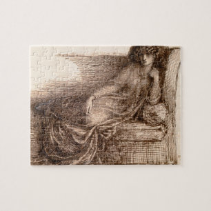Puzzle Mme Jane Morris Reclining sur un sofa