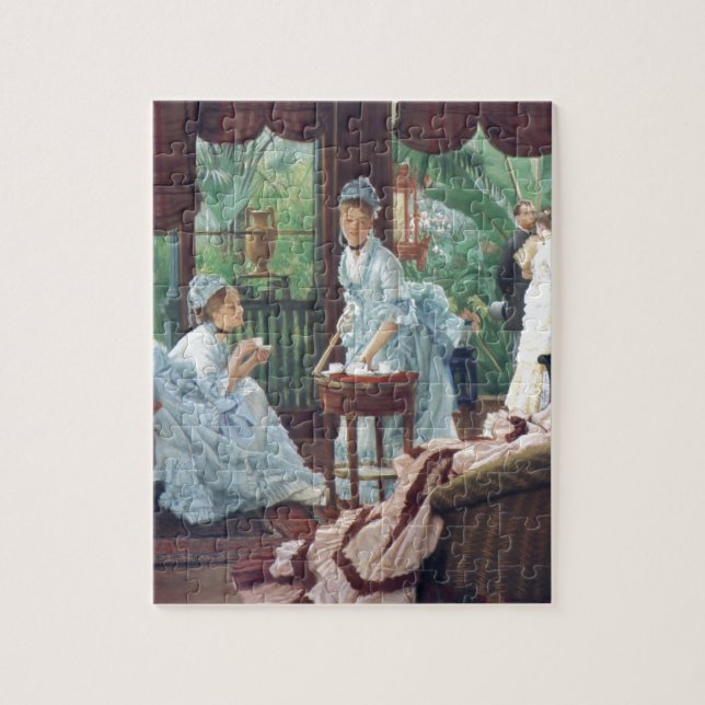Puzzle Mode victorienne Tissot de thé de partie de (Vertical)