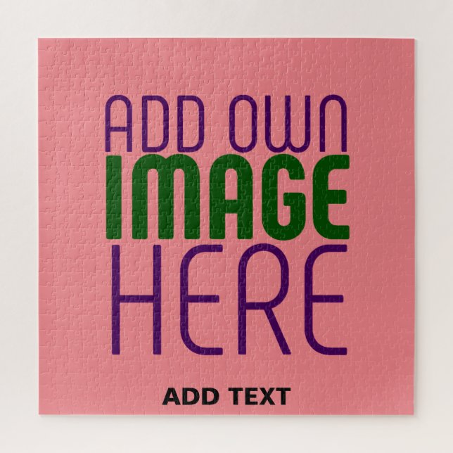 PUZZLE MODÈLE DE TEXTE D'IMAGE ROSE MODERNE ÉDITABLE SAUM (Vertical)