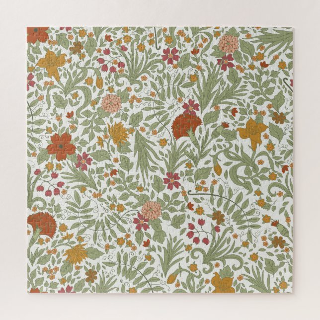 Puzzle Modèle floral élégant et capricieux. (Vertical)