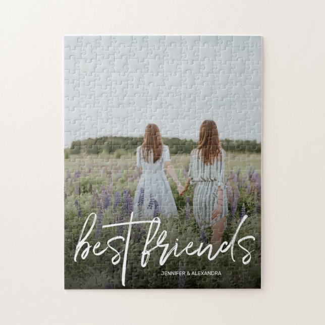 Puzzle Moderne Best Friends Script et photo (Vertical)