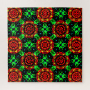 Puzzle Moderne Florale Élégante Abstrait Bohème Motif #50