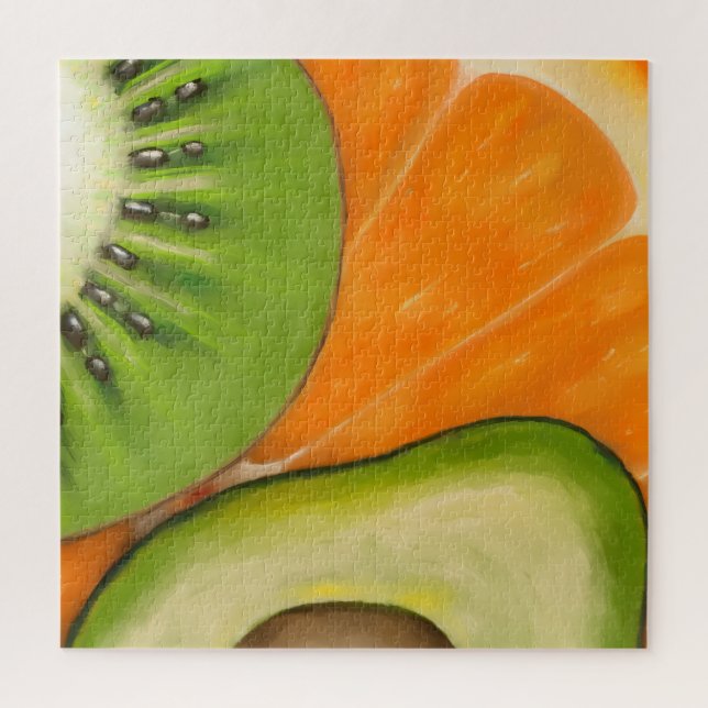 Puzzle moderne plein de fruits (Vertical)