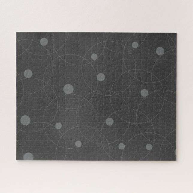 Puzzle Moderne, simple, ludique, amusant motif de cercles (Horizontal)