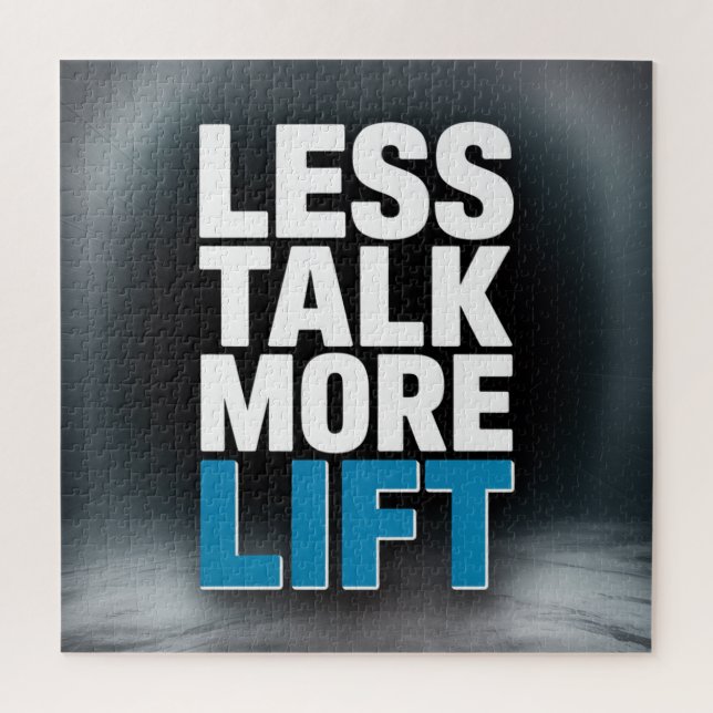 Puzzle Moins de discussions, plus de levage (Vertical)