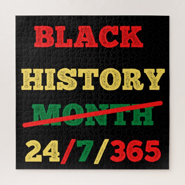 Puzzle Mois de l'histoire des noirs 24/7/365 - Histoire d (Vertical)