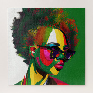 Puzzle Mois de l'histoire noire Melanin Femmes Black Girl