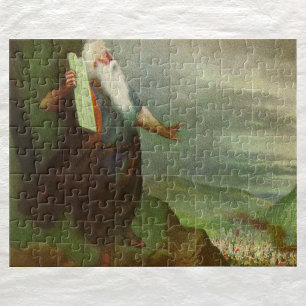 Puzzle Moïse et les dix commandements, religion Vintage