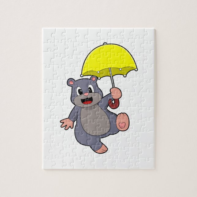 Puzzle Mole avec parapluie (Vertical)