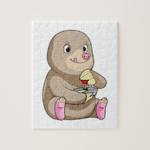 Puzzle Mole comme joueur avec Joystick