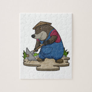 Puzzle Mole en tant qu'agriculteur