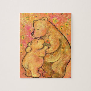 Puzzle Mom and Baby Bear - Mother's Day