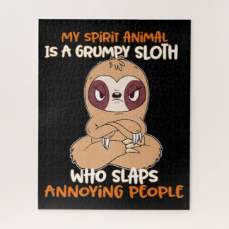 Puzzle Mon Animal D'Esprit Est Une Parodie Grumpy