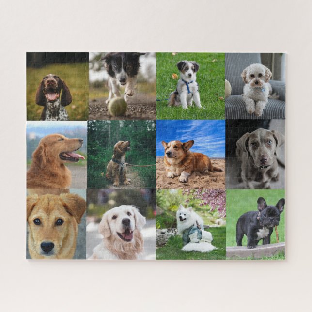 Puzzle Mon chien photo Collage sur (Horizontal)
