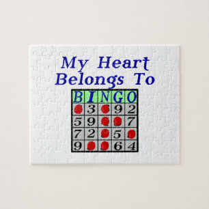 Puzzle Mon coeur appartient au bingo-test