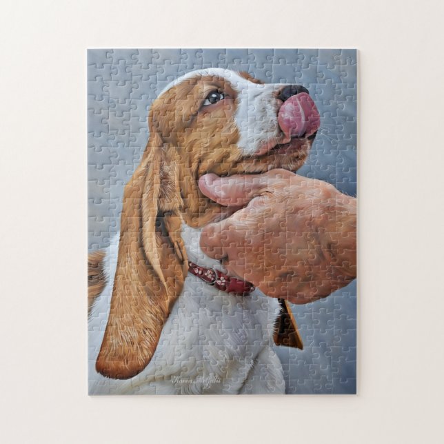Puzzle Mon meilleur ami Basset Hound (Vertical)
