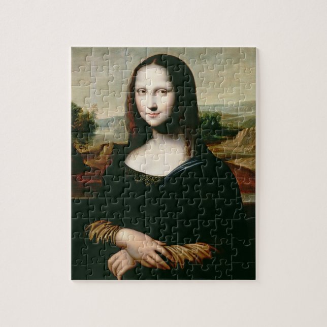 Puzzle Mona Lisa, copie de la peinture par Leonardo DA (Vertical)