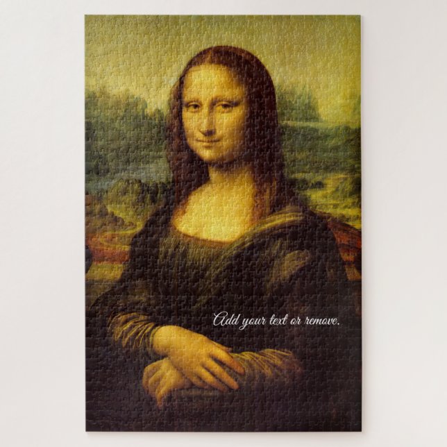 Puzzle "Mona Lisa" du peintre Renaissance Da Vinci, (Vertical)