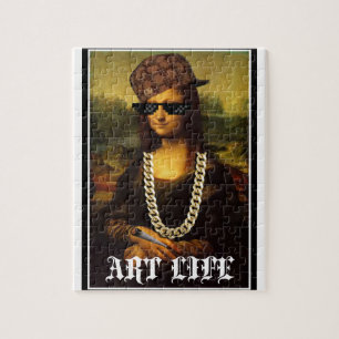 Puzzle Mona Lisa Thug Life Art Life
