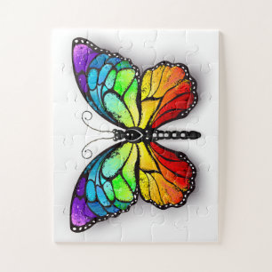 Puzzle Monarque papillon arc-en-ciel