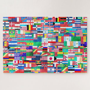 Puzzle Monde des drapeaux