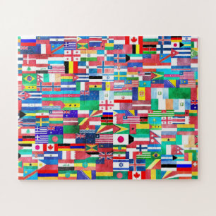 Puzzle Monde des drapeaux