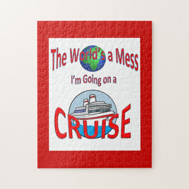 Puzzle Mondes d'humour de croisière un désordre (Vertical)