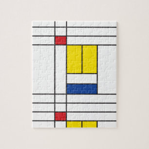 Puzzle Mondrian II Minimum De Stijl Modern Art Design
