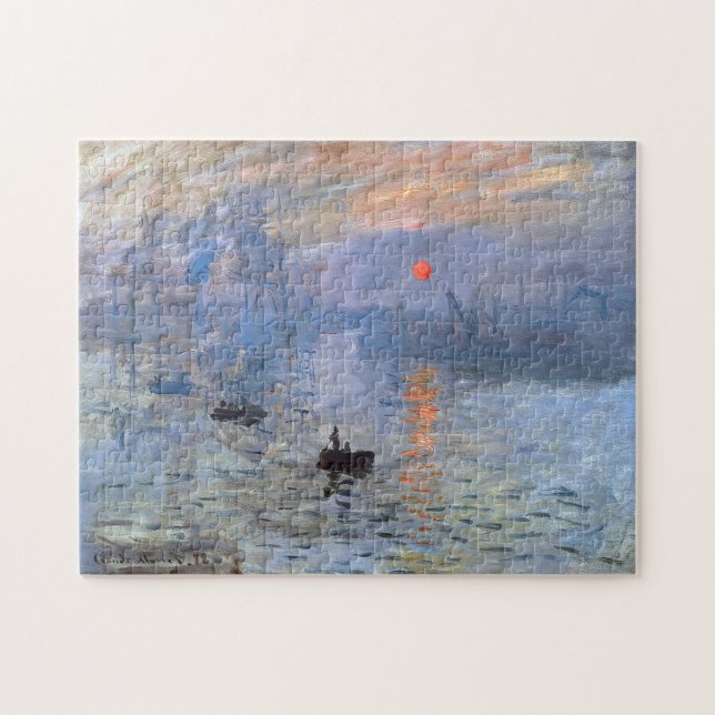 Puzzle Monet Impression Sunrise Art (Horizontal)