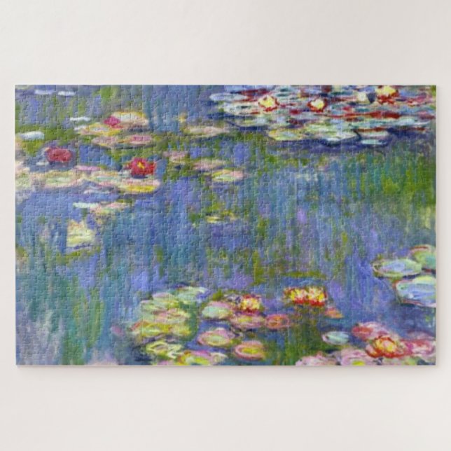 Puzzle Monet Water Lilies 1916 Peinture à l'huile (Horizontal)