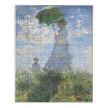 Monet Woman avec un parasol