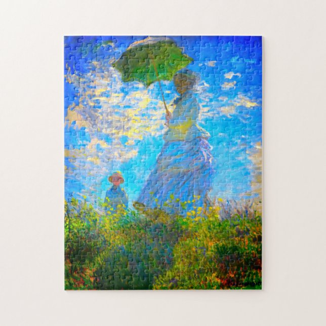 Puzzle Monet Woman avec un parasol (Vertical)