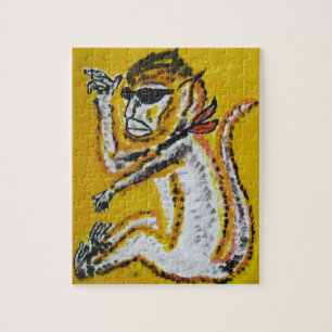 Puzzle Monkey Circus Art