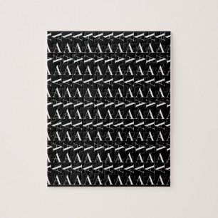 Puzzle Monogramme Lettre initiale A, Choisir la couleur A