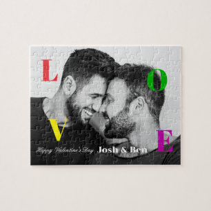 Puzzle Monogramme photo personnalisée pour Heureuse Saint