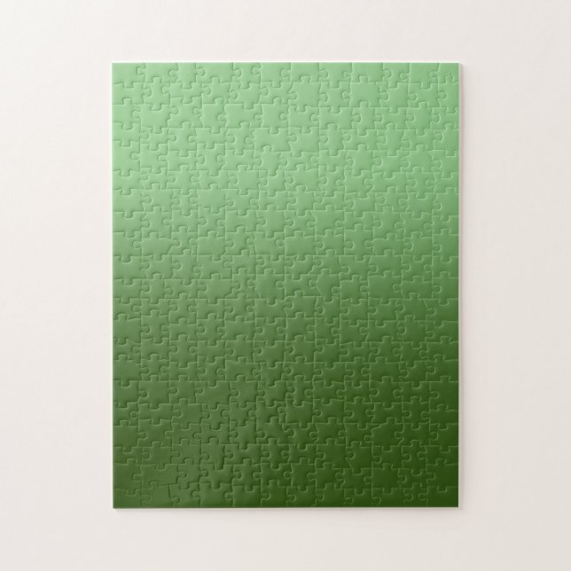 Puzzle Monotone Ombre vert de l'eau et de la forêt (Vertical)