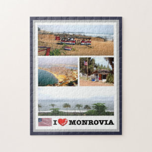 Puzzle Monrovia - Liberia - I Love -