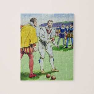 Puzzle Monsieur Francis Drake (1540/3-96) jouant des