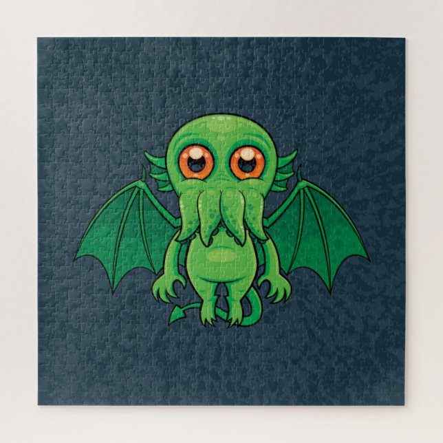 Puzzle Monstres de Cute Green (Vertical)