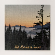 Mont Rainier au coucher du soleil