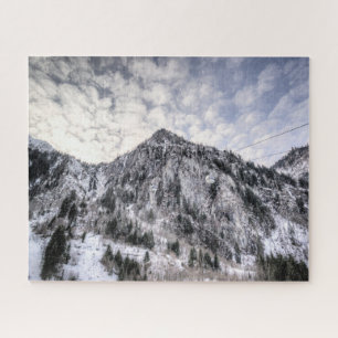 Puzzle Montagnes Ascenseurs Vue sur la neige