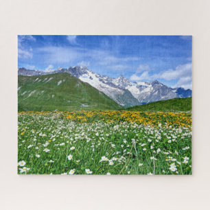 Puzzle Montagnes   Swiss Alps Valley Spring